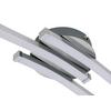 LED-TAKLAMPA ROLLIM - vit/nickelfärgad, Klassisk, metall/plast (14/54,5/6,5cm) - Mömax