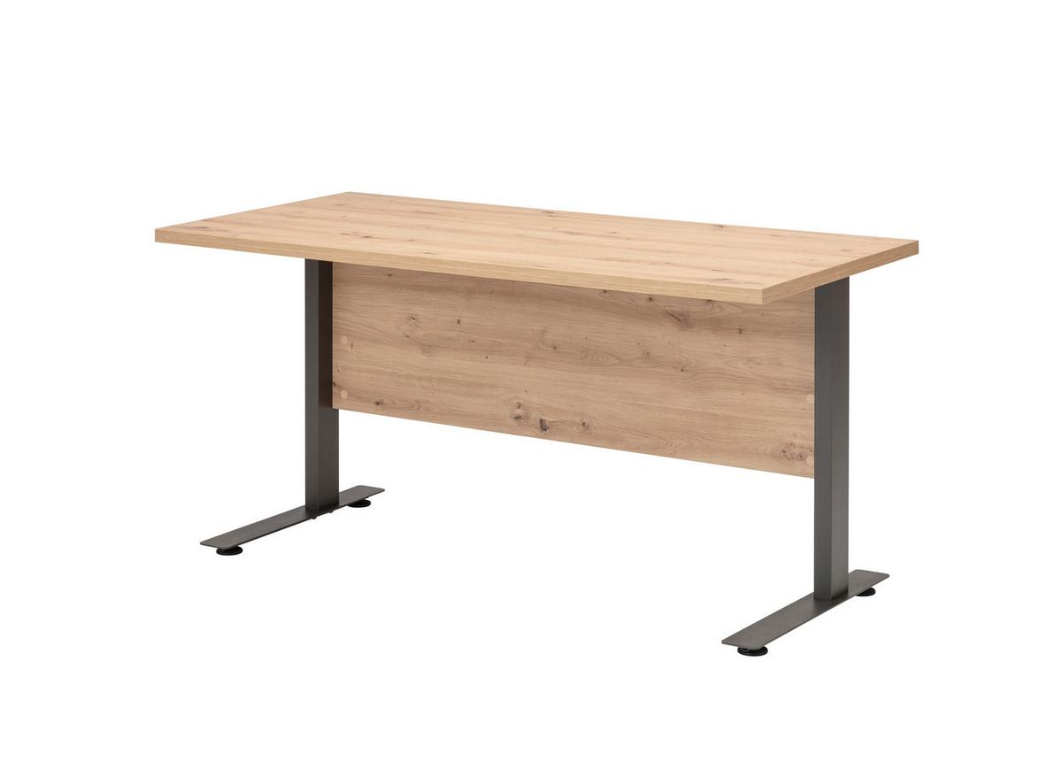Radni Stol Pronto - antracit, Moderno, drvni materijal/metal (150/80/76cm) - Modern Living