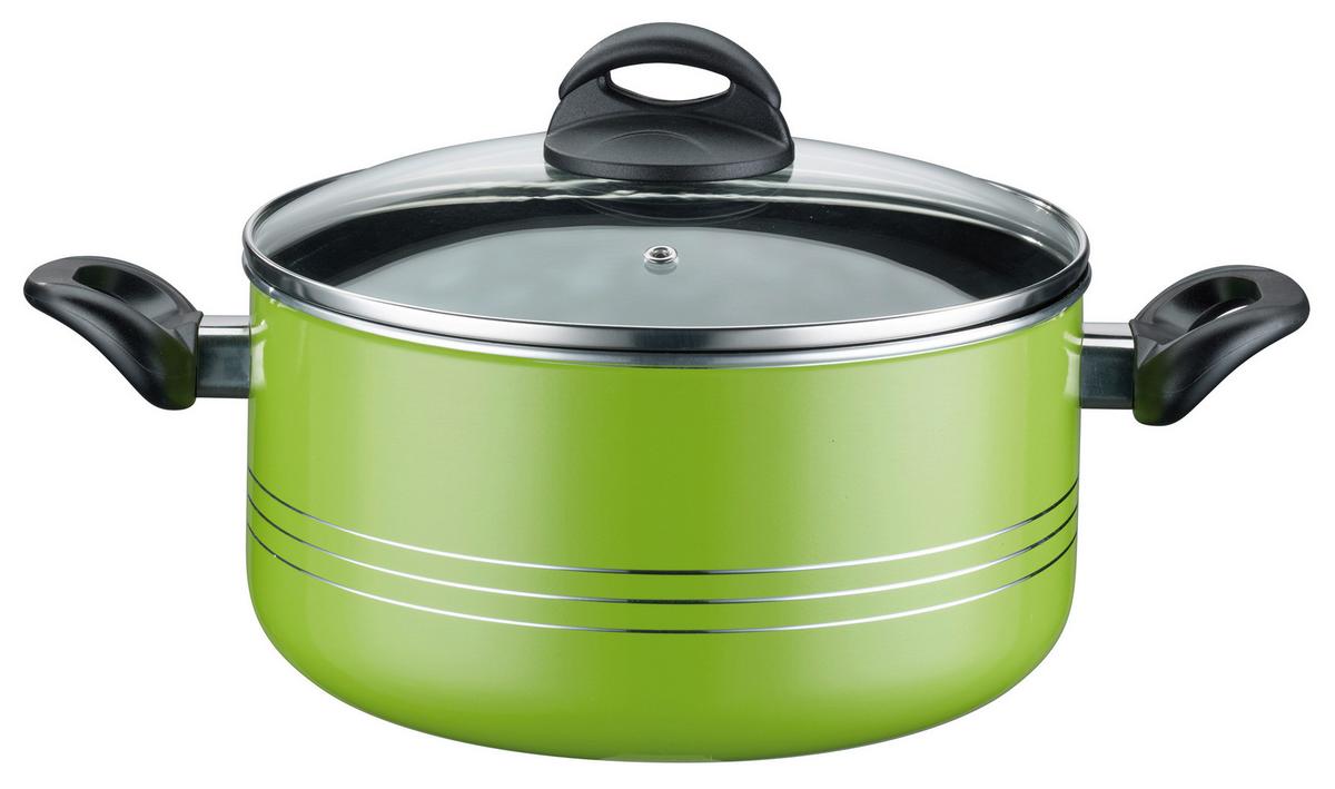 Set Posod Milano Green, 4-Delni - svetlo zelena, Basics, kovina - GSW