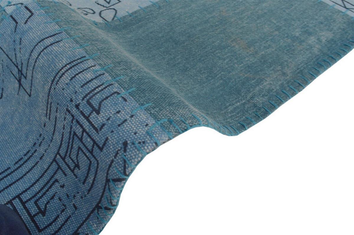 Flachwebeteppich Lyrical 210 Multi/blau 120x170 - Blau/Multicolor, Basics, Textil (120/170cm) - Kayori