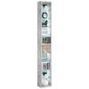 Stenski Regal Rasito Xl, Siva - siva, Design, steklo/leseni material (21/152/14cm) - MID.YOU