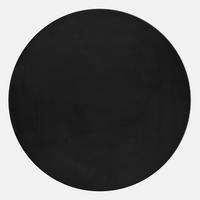 Hochflorteppich Pouffy Schwarz Ø ca. 160cm - Schwarz, Basics, Textil (160/160cm)