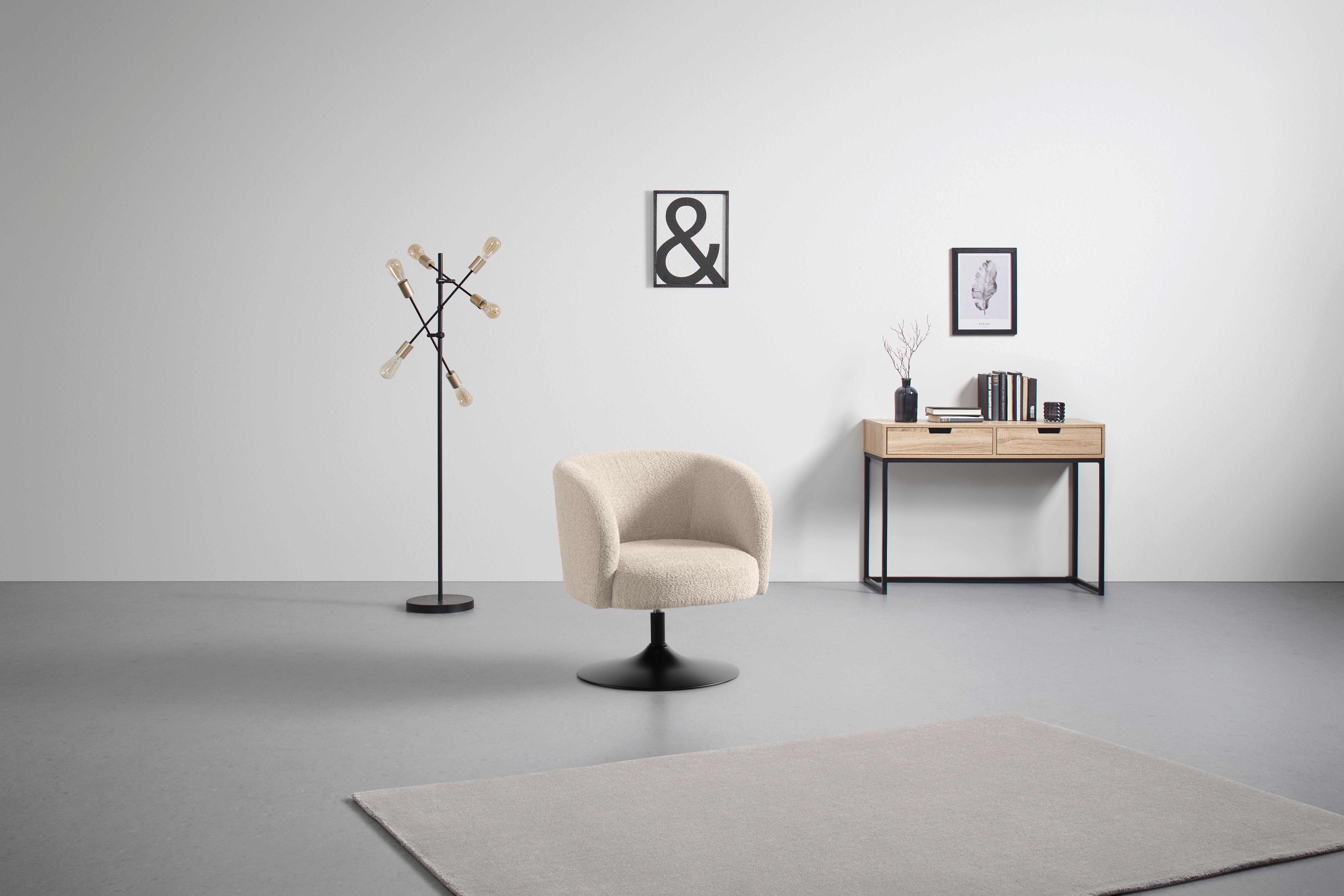 SNURRSTOL GIRO -TREND- - beige/svart, Modern, metall/textil (67/68/73cm) - Premium Living