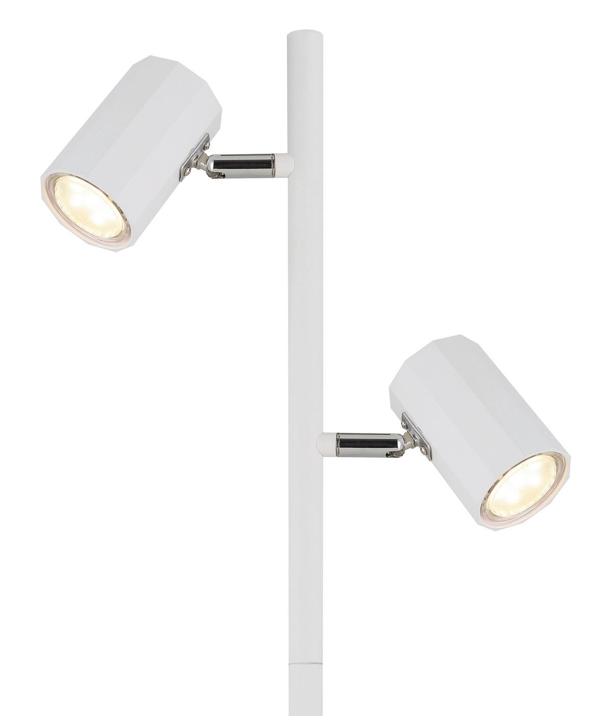 Podna Svjetiljka James Bijela - bijela, Design, metal/plastika (27/22/158cm) - Globo