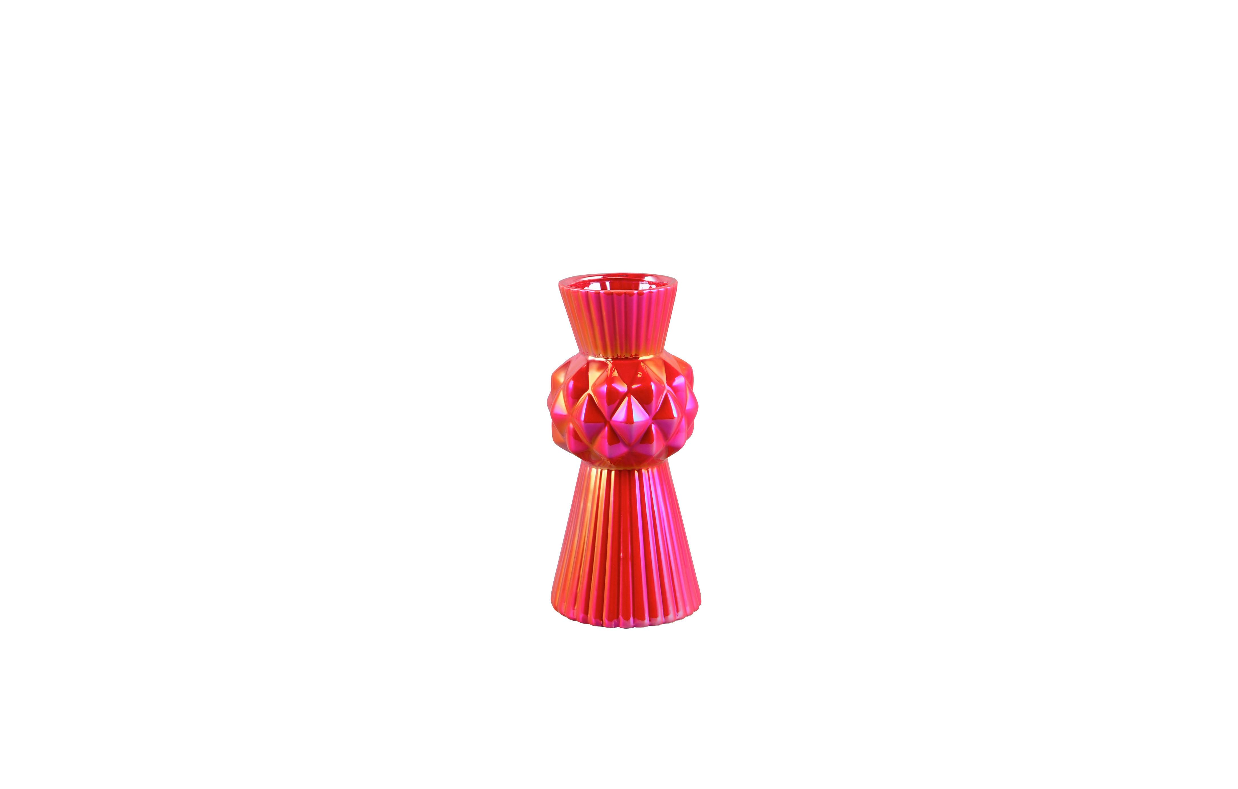 Dekovase Voro Rot - Rot, Basics, Keramik (13/13/28,5cm)