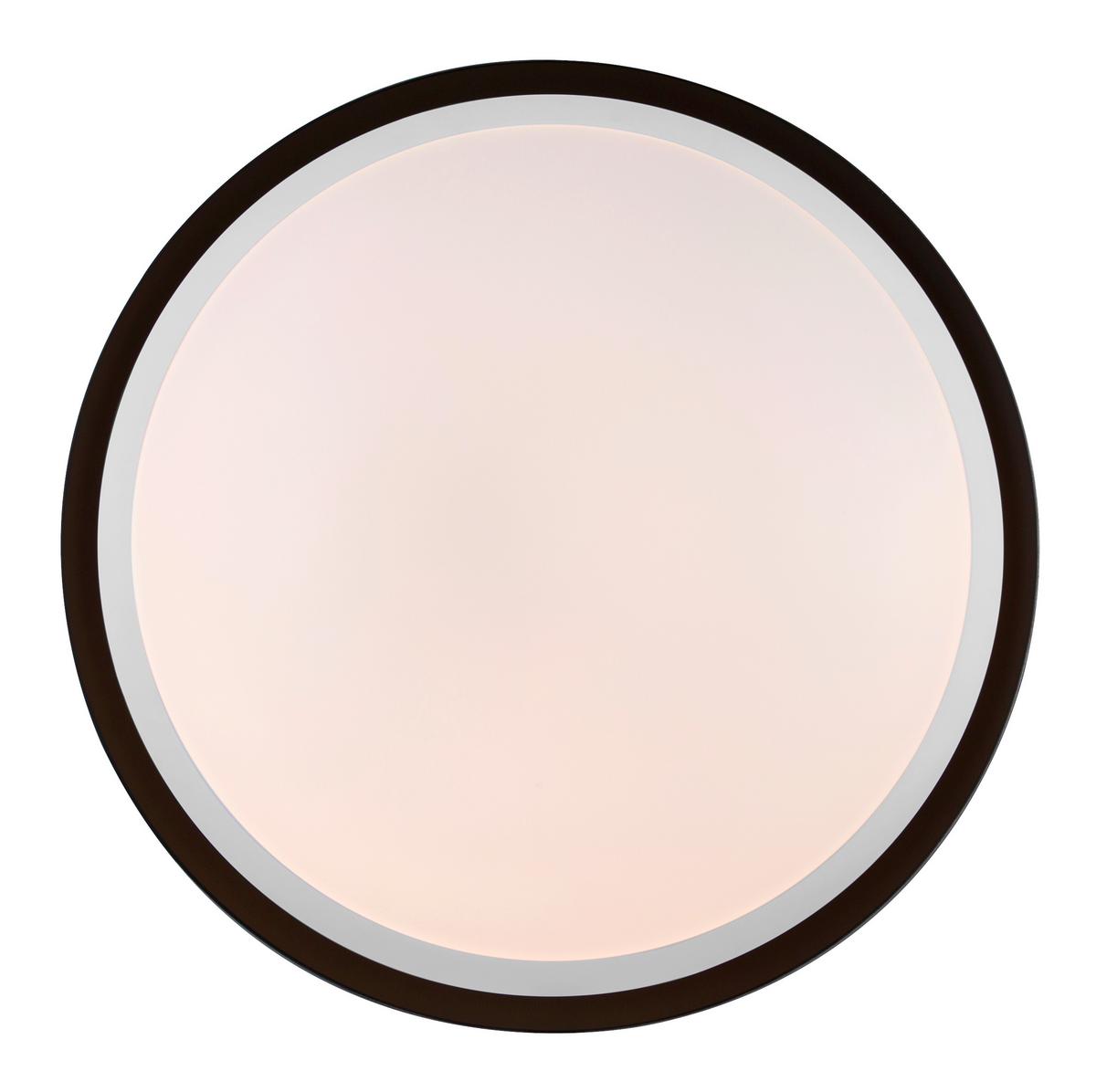 LED-Deckenleuchte Xaver max. 40 Watt - Opal/Schwarz, Kunststoff/Metall (56/8,5cm)