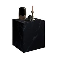 Mizica Marble, Črna - črna, Design, leseni material (45/45/50cm) - Livetastic
