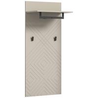 Garderobenpaneel Notes ca. 60x140 cm Sandbeige - Design, Holzwerkstoff (60/140/35cm) - MID.YOU