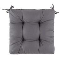 Sitzkissen Elli in Anthrazit ca. 40x40cm - Anthrazit, KONVENTIONELL (40/40/7cm) - Mömax