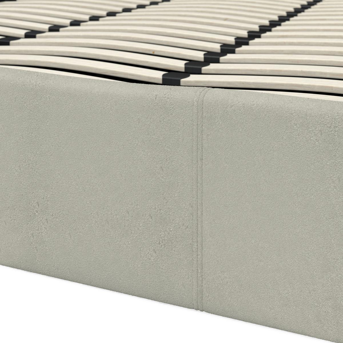 Kárpitozott Ágy Yara - világosszürke/fekete, Modern, faalapú anyag/textil (180/200cm) - Bessagi Home