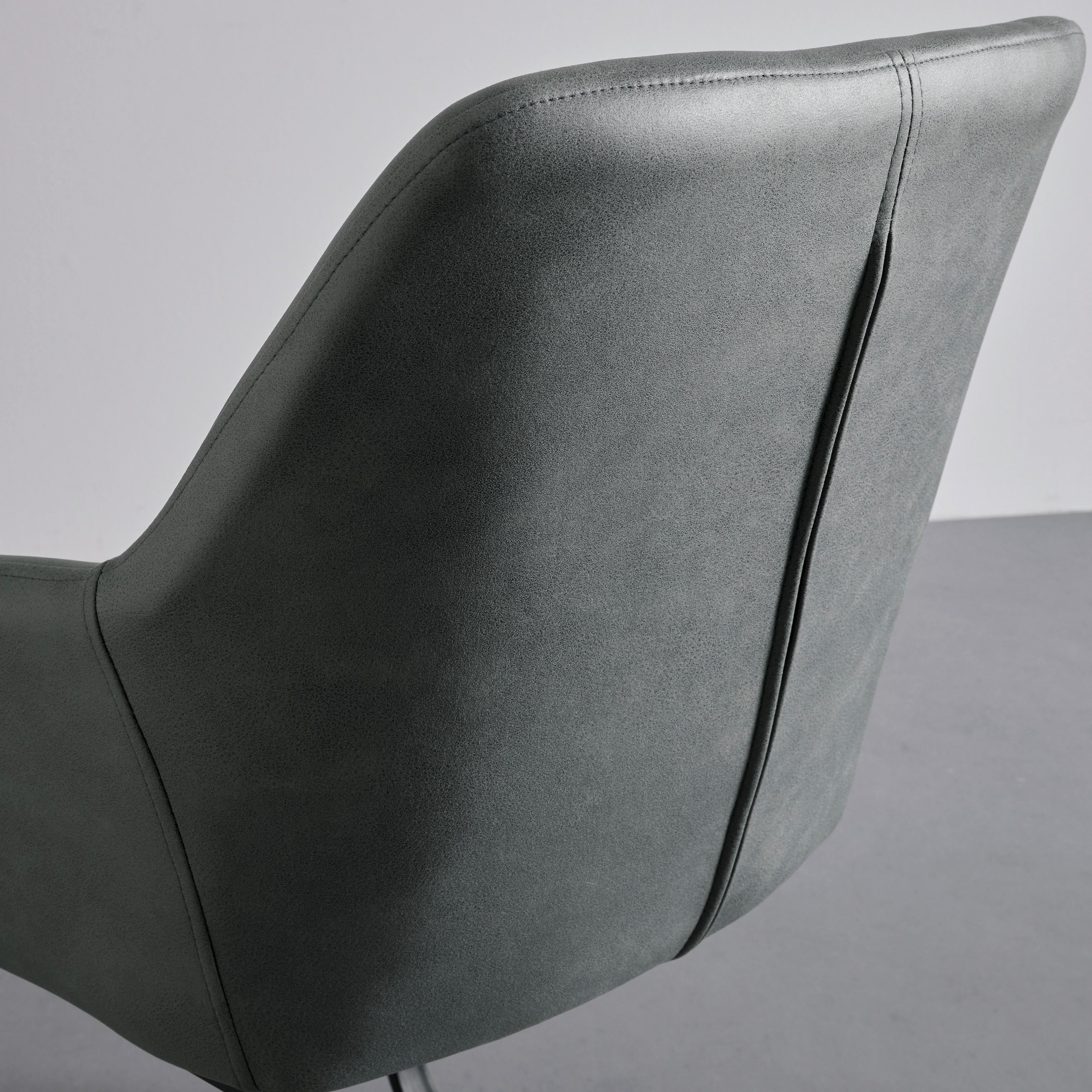 SVIKTSTOL PRIA - grön/svart, Modern, metall/trä (61/85/62cm) - Bessagi Home