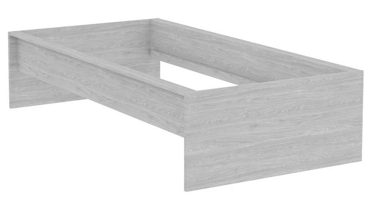 Bettrahmen Unit 90 in Eichefarben - Eichefarben, Konventionell, Holzwerkstoff (90/200cm) - Based