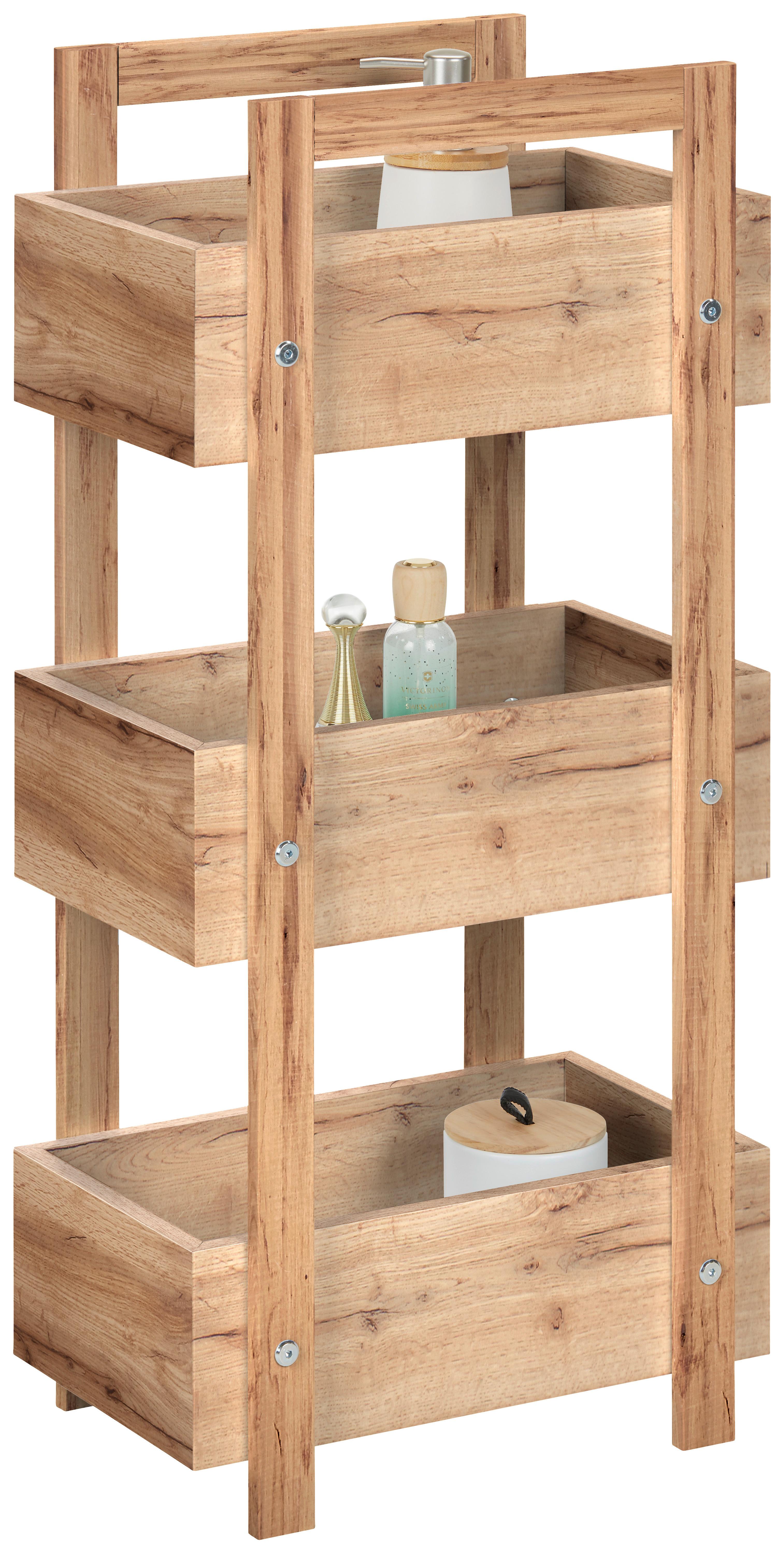 Standregal in Eichefarben - Eichefarben, MODERN, Holzwerkstoff (37/79/24cm) - Mömax