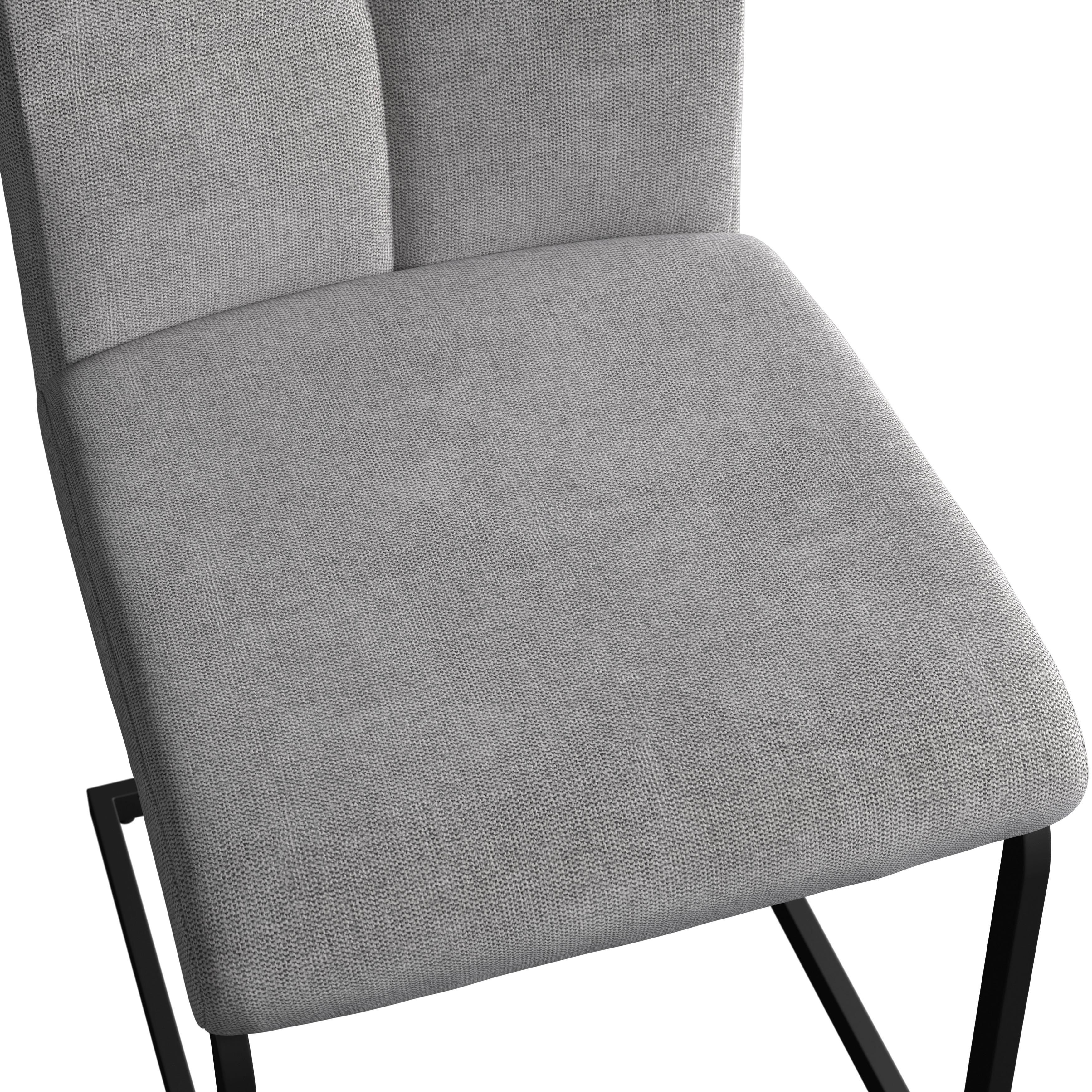 SVIKTSTOL COLIEN - ljusgrå/svart, Modern, metall/trä (46/94/62cm) - Bessagi Home