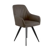 Stol Bella, Rjava, Vrtljiv - črna/rjava, Konvencionalno, kovina/tekstil (63/90/61cm)