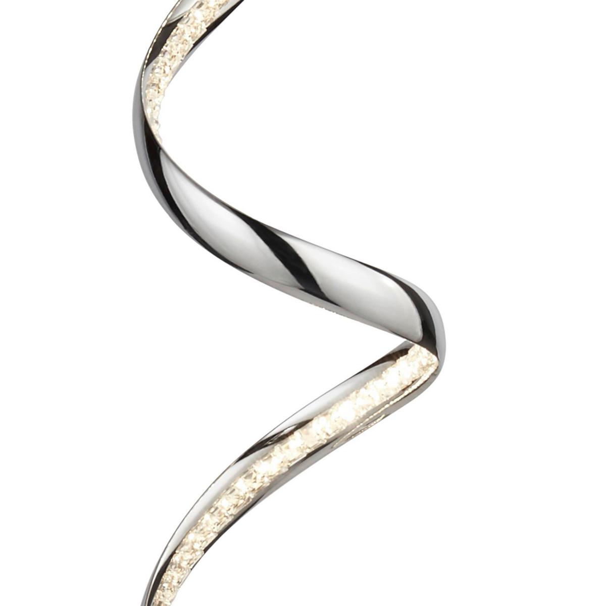 Led Állólámpa Eu9219cc - krómszínű/átlátszó, Design, üveg/fém (23/28/147cm)