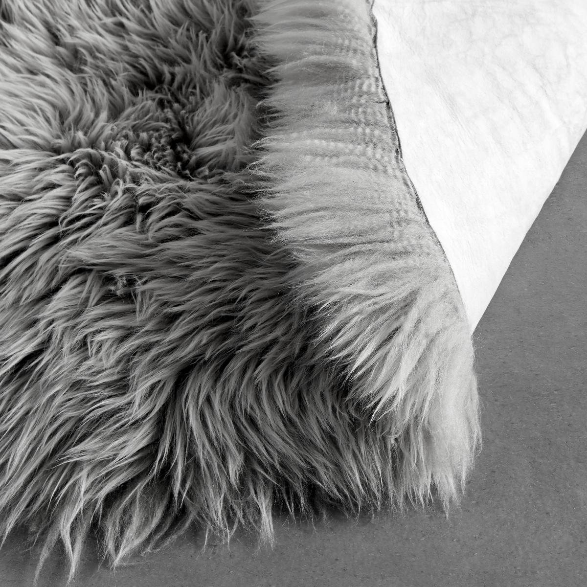 Schaffell Jenny in Grau ca. 90x60cm - Grau, Fell (60/90-105cm) - Modern Living
