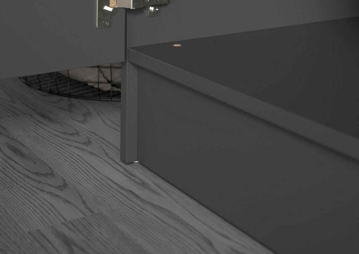 Omara Za Pralni In Sušilni Stroj Free, Antracit - antracit, Basics, leseni material (133/195/68cm) - MID.YOU