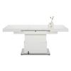 TABLE BASSE 2IN1 II - couleur inox/blanc, MODERN, matériau en bois/métal (133-170/51-77/80cm) - Mömax