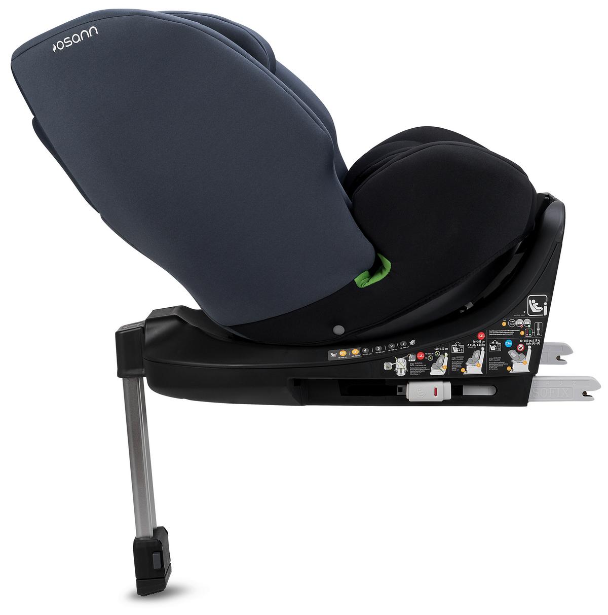 FOTELIK SAMOCHODOWY OBROTOWY UK108-337-194 FOUR360 SL NERO - czarny, Konventionell, tworzywo sztuczne (43/58/52cm)