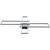 LED-TAKLAMPA FILM - opal/svart, Modern, metall (99/60/11,5cm) - Mömax