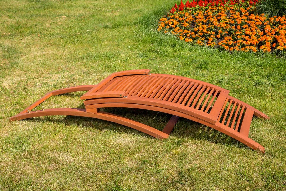 Vrtni Ležalnik Cuba, Siva, Z Blazino - barve lesa evkaliptusa/antracit, Konvencionalno, tekstil/les (60/105/208cm) - Gardenson