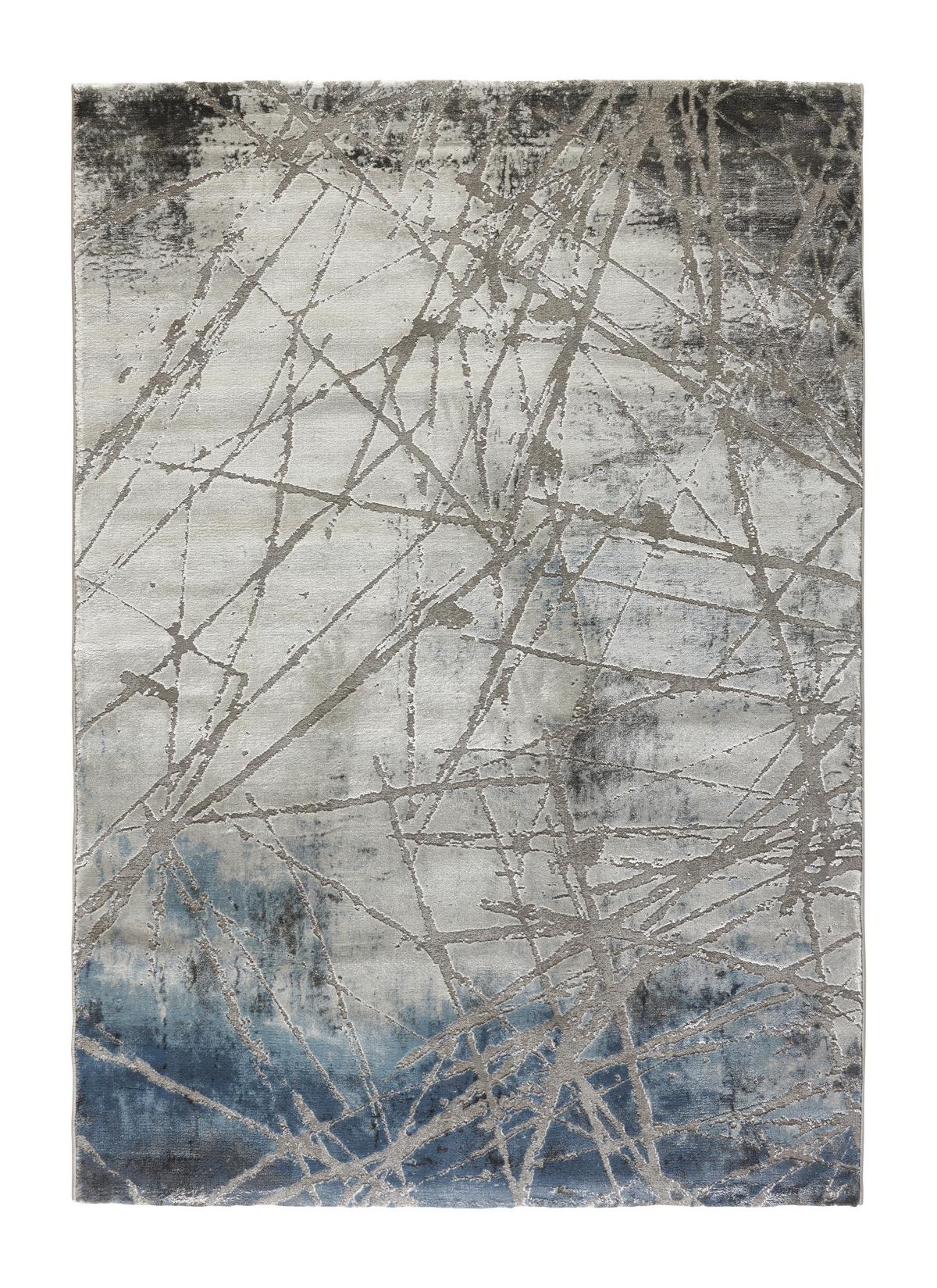 Covor țesut Manchester 1 - albastru/gri, Modern, textil (80/150cm) - Mömax