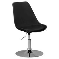 Ifjúsági Forgószék Mid.you - krómszínű/fekete, Modern, műanyag/textil (46/88/46cm) - MID.YOU