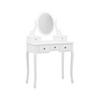 SMINKBORD SARA II - vit/bronsfärgad, Romantik / Lanthus, metall/trämaterial (80/130/40cm) - Mömax