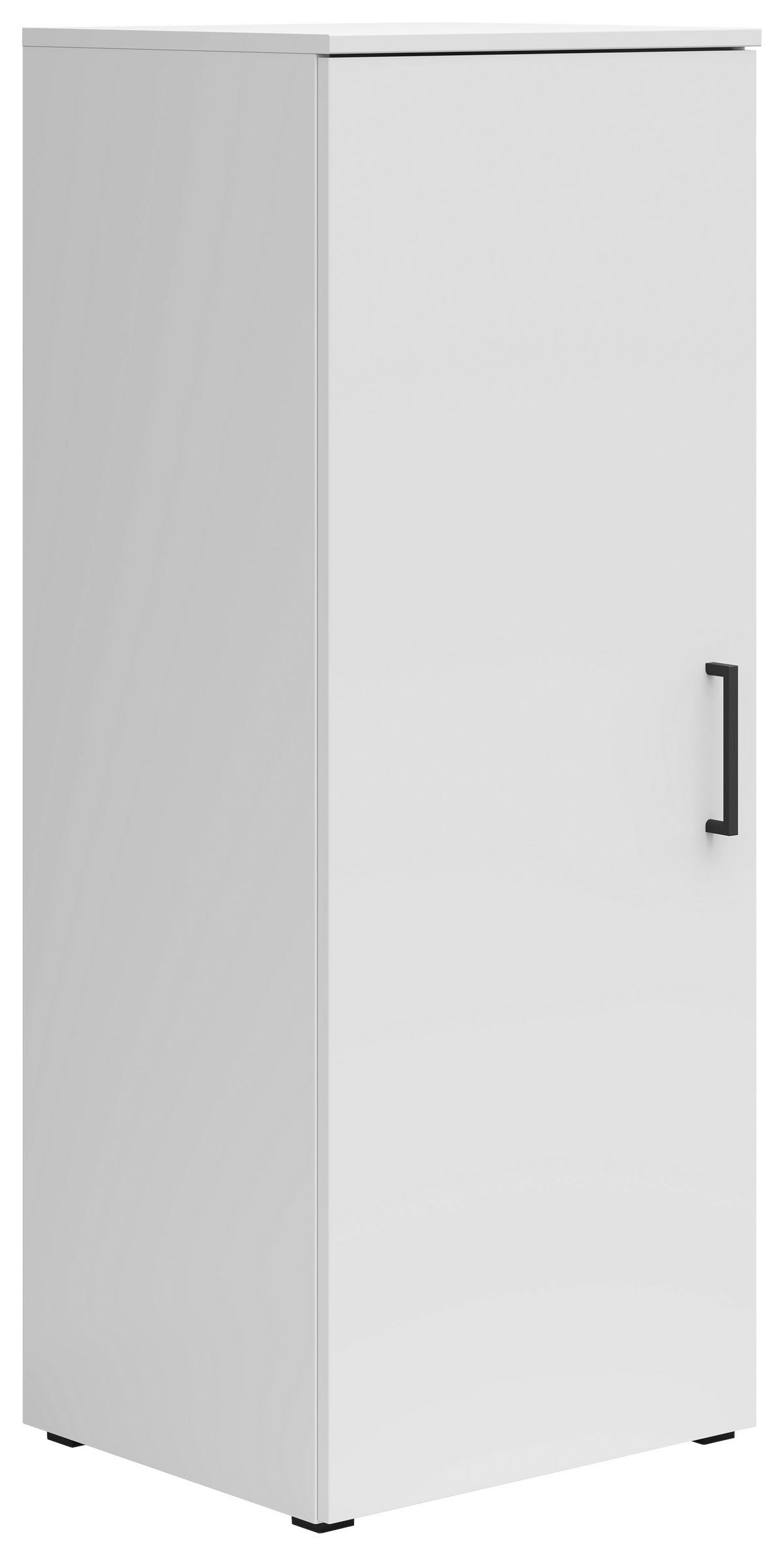 Kommode Multistauraum Weiß - Anthrazit/Schwarz, MODERN, Holzwerkstoff/Kunststoff (45/115/40cm) - Mömax