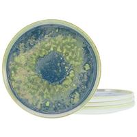 Set Krožnikov Yuki Uno, 4-Delni - modra/zelena, Basics, keramika (28cm) - Creatable