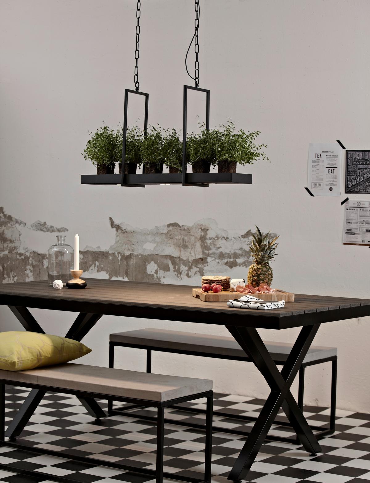 Pendelleuchte Tray max. 3 Watt - Schwarz, Basics, Metall (22,5/80/50cm) - Markslöjd