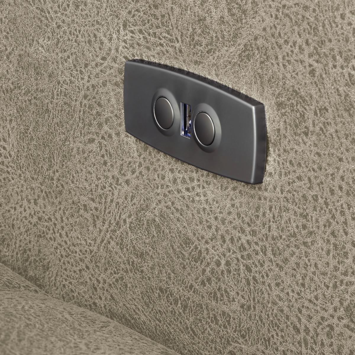 Ecksofa Panama links Grau - Schwarz/Grau, KONVENTIONELL, Textil/Metall (216/89-102/304cm) - Premium Living