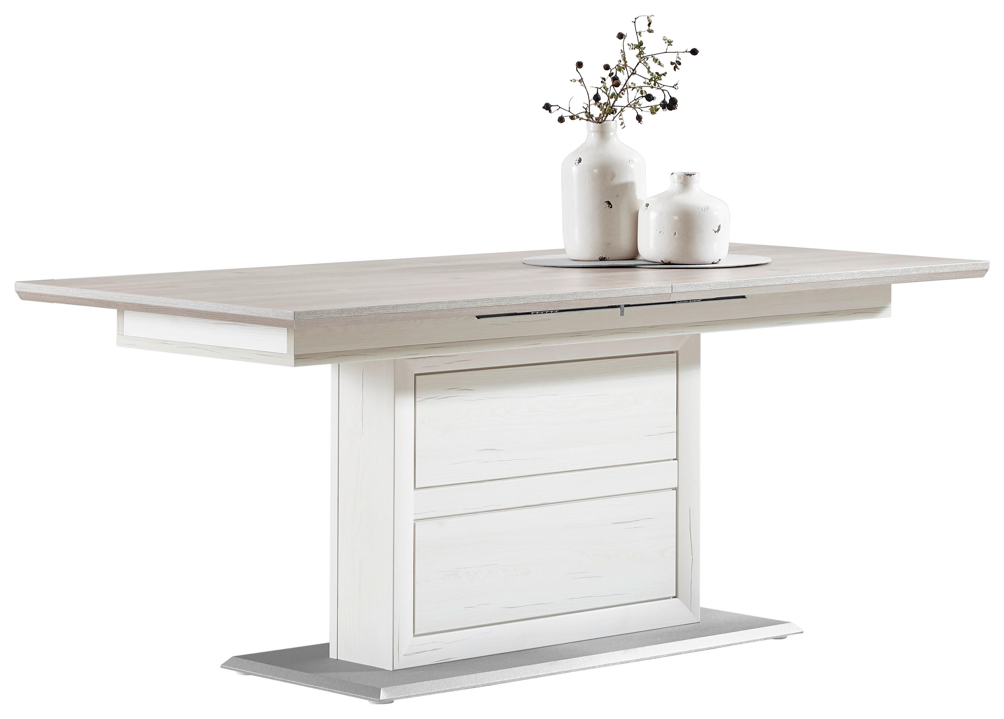 STÓŁ DO JADALNI CAMRON   -HOM IN- - biały/szary, Lifestyle, materiał drewnopochodny (160-200/90/76,2cm) - Hom`in