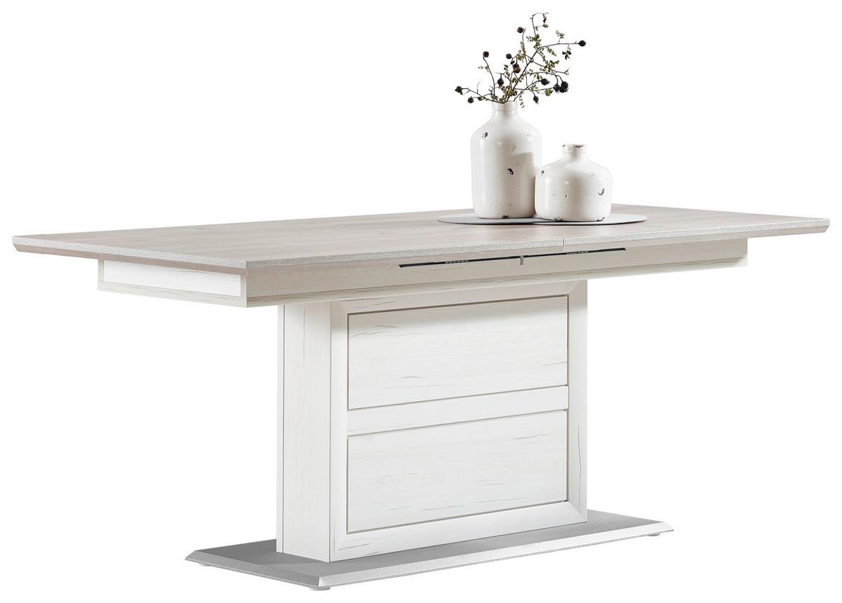 STÓŁ DO JADALNI CAMRON   -HOM IN- - biały/szary, Lifestyle, materiał drewnopochodny (160-200/90/76,2cm) - Hom`in