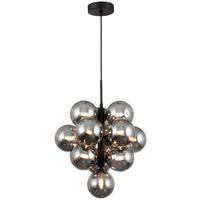 LAMPA WISZĄCA PANTHEA - czarny, Trend, metal/szkło (40/153cm) - Novel