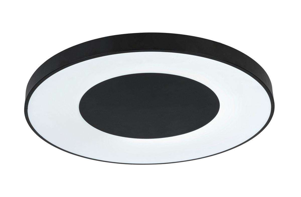LED-Deckenleuchte Jumpo Schwarz/Weiß max. 48 Watt - Weiss/Schwarz, Modern, Kunststoff/Metall (70/7cm) - Mömax