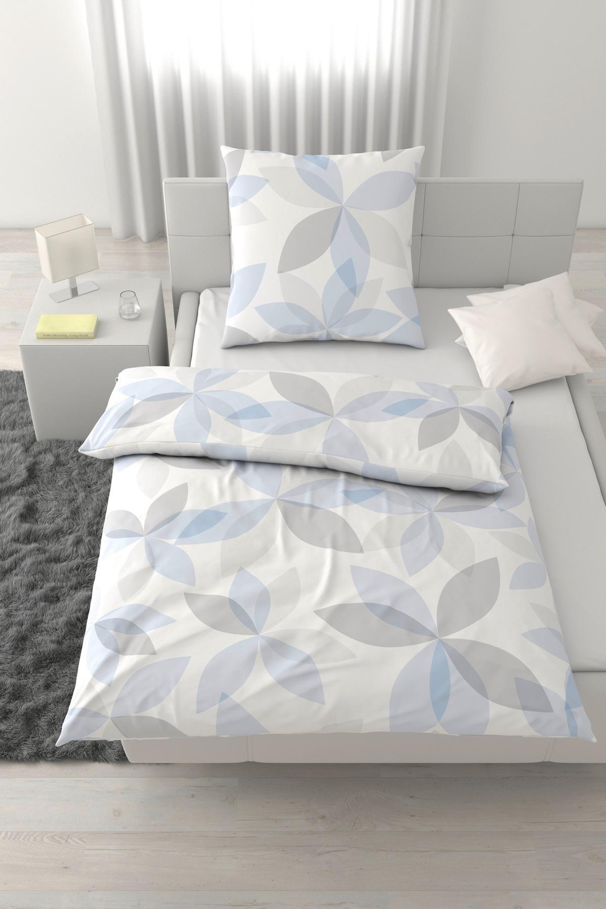 Bettwäsche Yuki Blau ca. 135x200cm - Blau, Textil (135/200cm) - Mömax