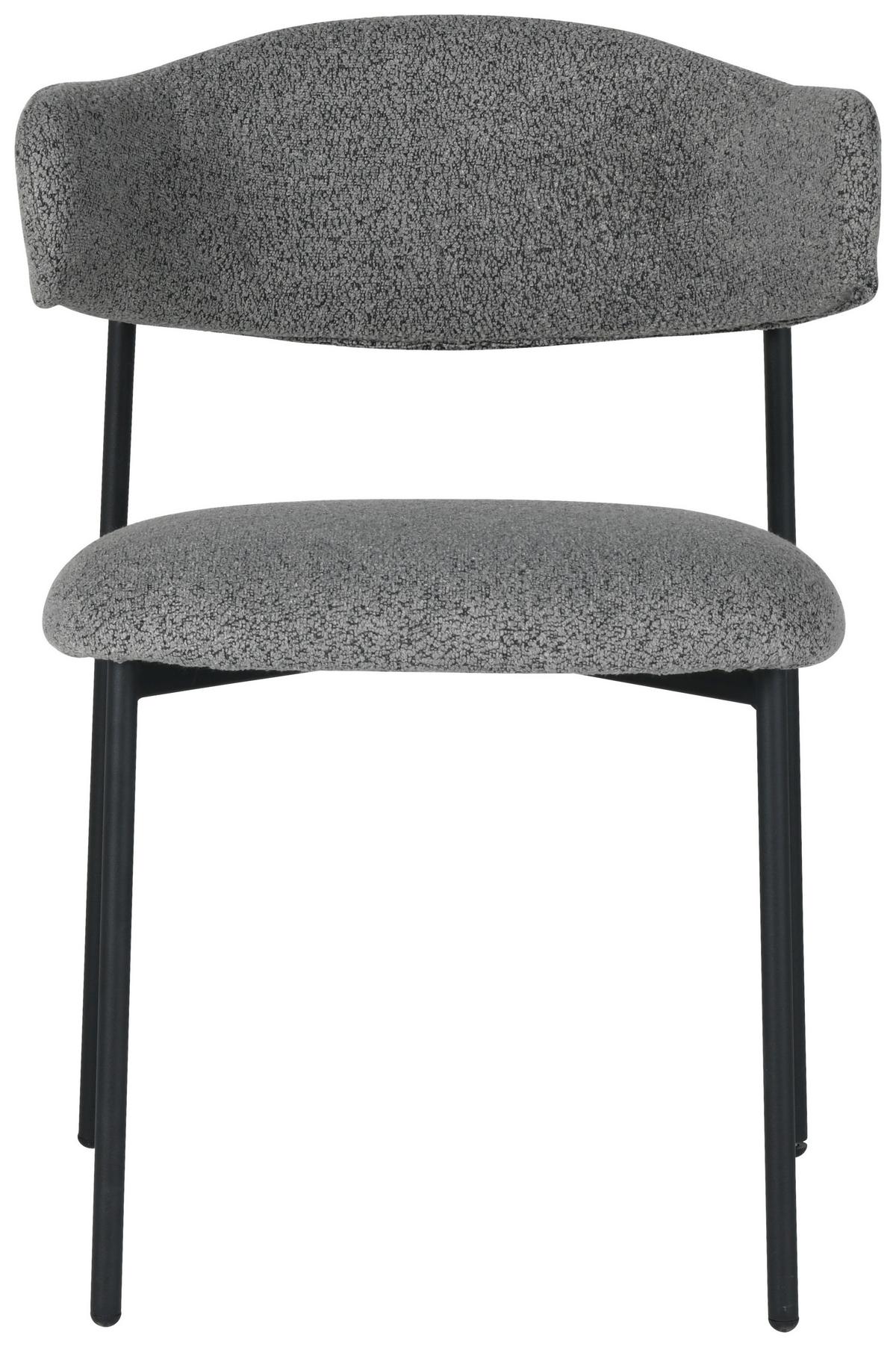 KRZESŁO MIJOU - ciemnoszary/czarny, Design, metal/tkanina (55/78/58cm) - Boxxx