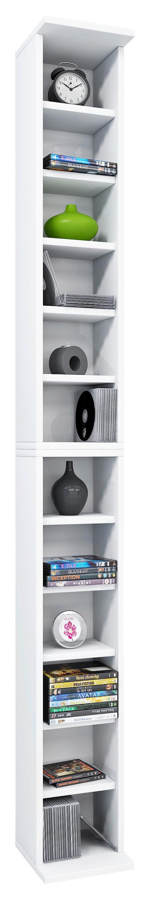 Regal Bigol, Bela, 21 Cm - bela, Konvencionalno, leseni material (21/183/20cm) - MID.YOU