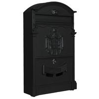 Postaláda Hmb2540ab - fekete, fém (40/26/9cm)