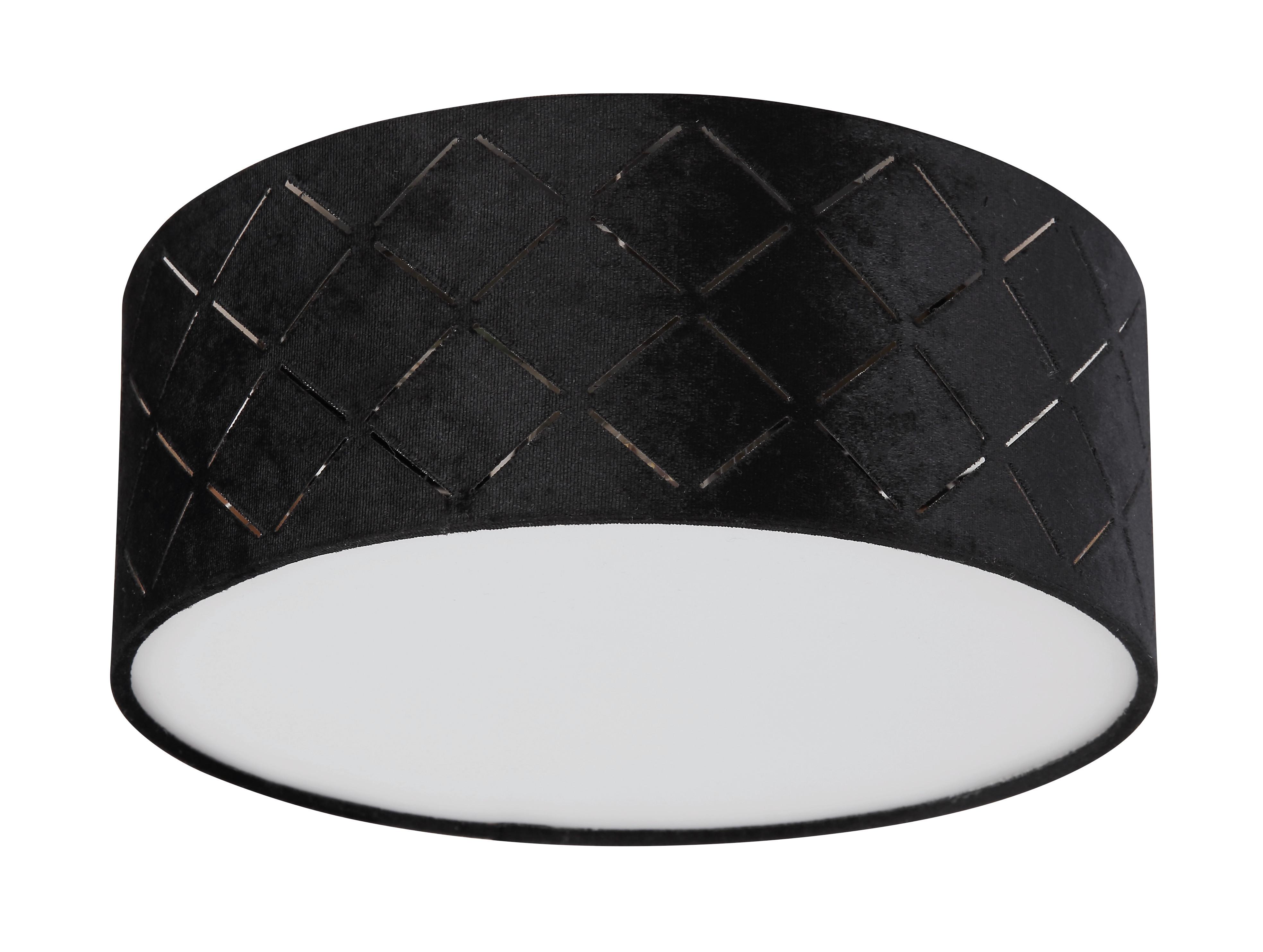 Stropna Svetilka 15334d - črna/opal, Basics, kovina/umetna masa (26/10cm) - Globo