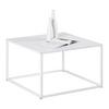 TABLE BASSE KUBO -TOP- -BASED- - blanc, MODERN, matériau en bois/métal (60/60/38cm) - Based
