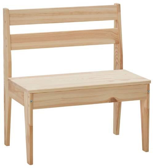 Kindersitzbank in Naturfarben - Naturfarben, KONVENTIONELL, Holz (50/55/31cm) - Mömax
