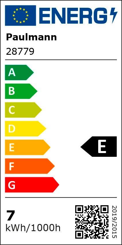 LED-Leuchtmittel 28779 max. 7 Watt - Klar, Basics, Glas (9,5cm) - Paulmann
