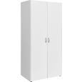 Drehtürenschrank in Weiß - Weiß, KONVENTIONELL, Holzwerkstoff/Kunststoff (80/177/52cm) - MODERN LIVING