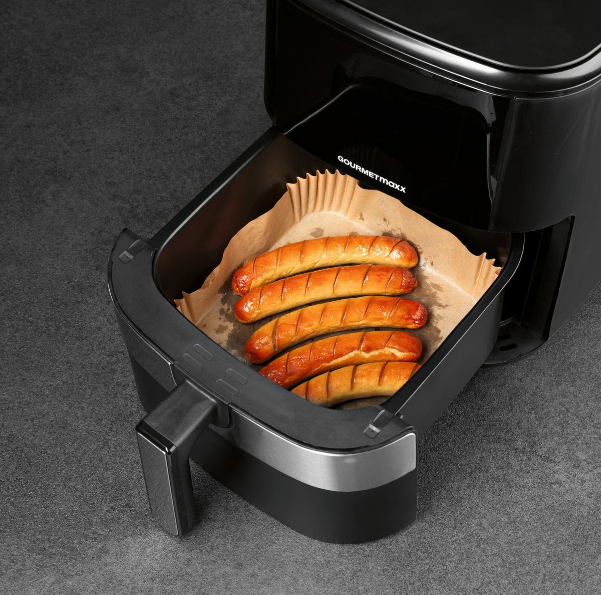 Backpapier Heißluftfritteuse Hellbraun, 100 Stk. - Hellbraun, KONVENTIONELL, Papier (20/20/4,5cm)