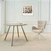 STOL MED ARMSTÖD STELLA - beige, Design, metall/textil (58/91/65cm) - Mömax
