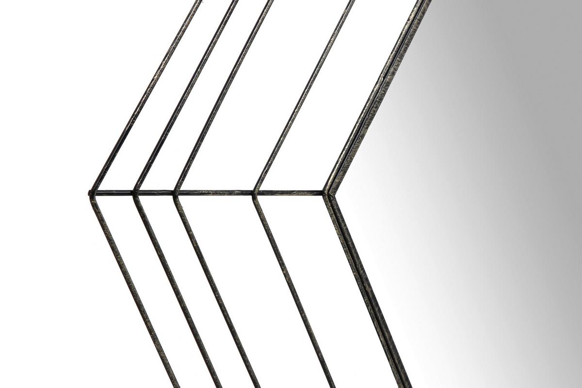 Fali Tükör Romeo 110 Gold - aranyszínű, Basics, üveg/fém (79,5/69/1,5cm) - Kayoom