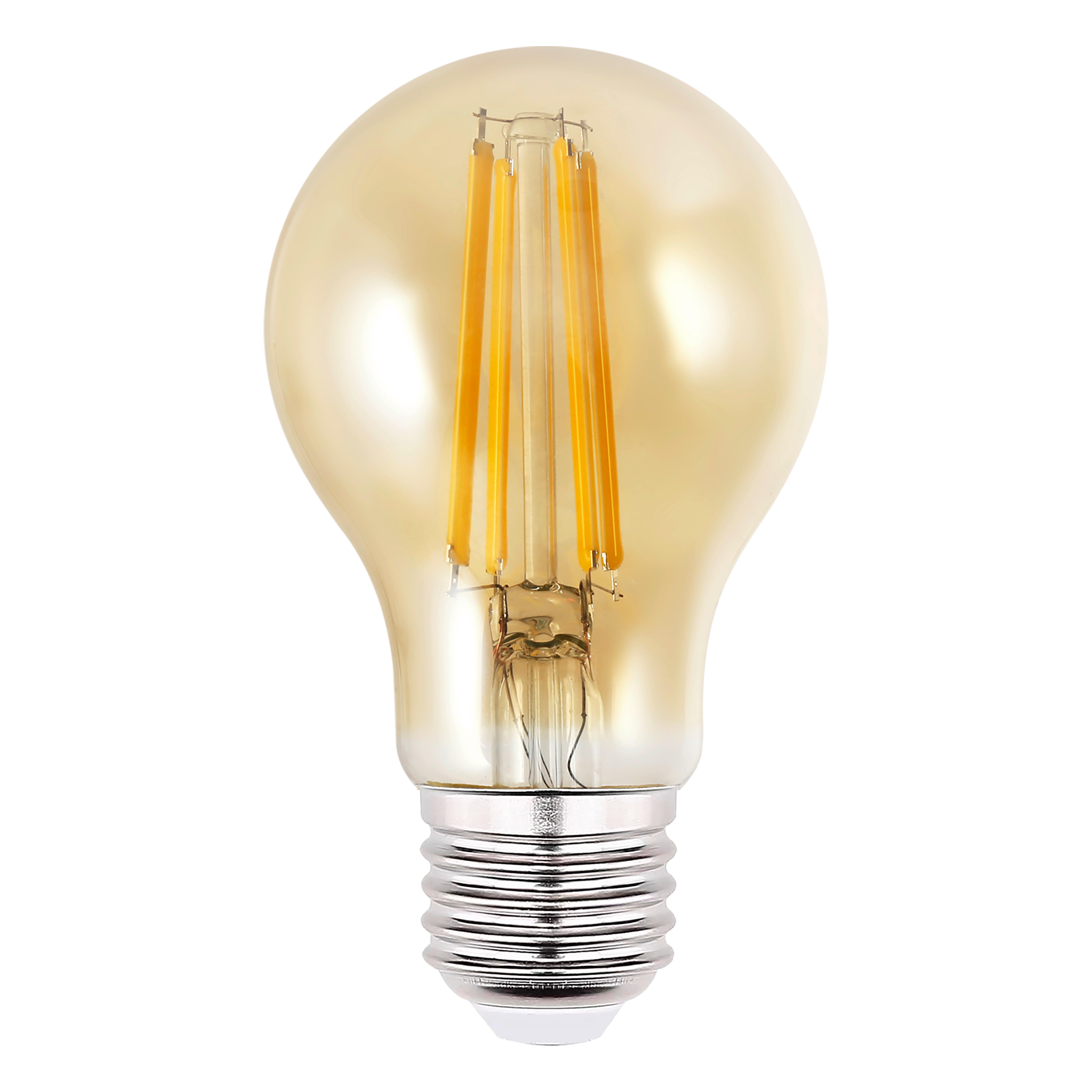 AMPOULE LED 10582AK-3 - couleur ambre, KONVENTIONELL, métal/verre (6/10,6cm) - Mömax